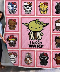 Hello Kitty Star Wars Quilt Bedding Set DUP for Fans