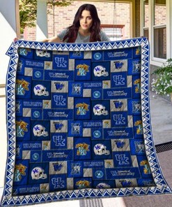 Helmet Logo Ncaa Kentucky Wildcats Collection Quilt Bedding Set