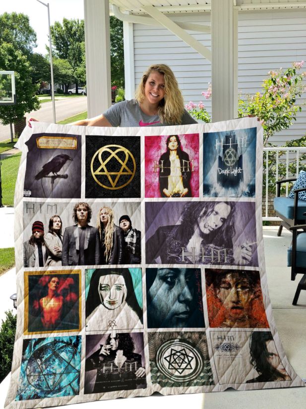 Helsinki Him Albums Collection Quilt Blanket, Perfect for Gothic Rock Enthusiasts