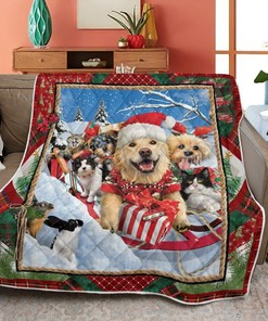 Here We Come, get Cozy under this Christmas Quilt Blanket - Perfect Gift