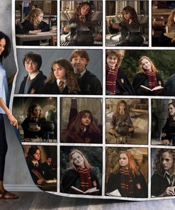 Hermione and Friends Harry Potter Movies Quilt Blanket