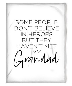 Heroes Do Exist Quilt Bedding Set for Grandparents - A Present Filled with Love and Warmth