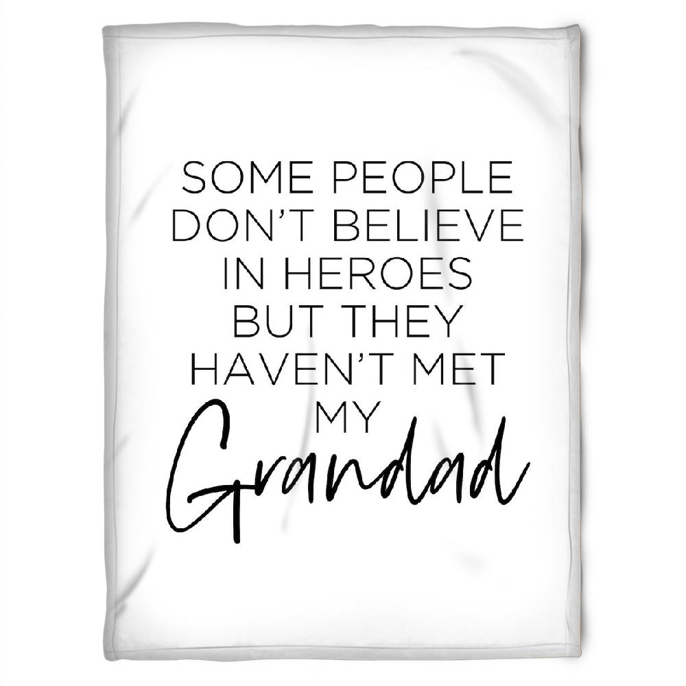 Heroes Do Exist Quilt Bedding Set for Grandparents - A Present Filled with Love and Warmth