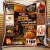 He's Not Just My Son He's Also My Favorite Basketball Player Bed Set for Teens with Quilt Blanket