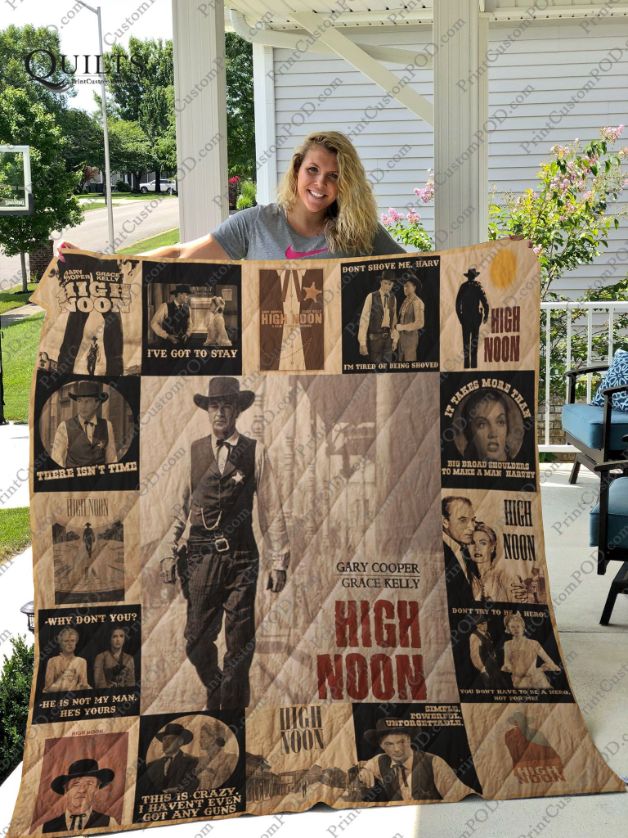 High Noon Vintage Quilt Blanket for Western Movie Fans