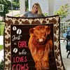 Highland Cow, A Girl Who Loves Cows Quilt Blanket for Animal Lovers