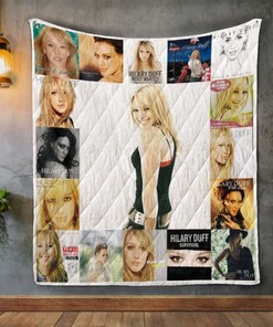 Hilary Duff Album Vintage Quilt Bedding Set for Fans Ver 25 with Bed Set for Teens