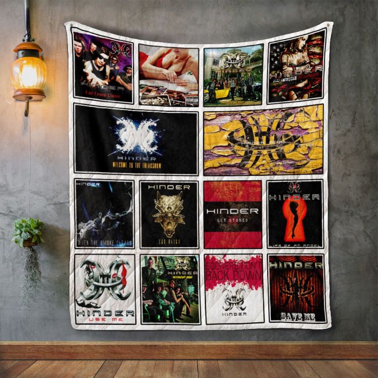 Hinder Band Album Quilt Bedding Set for Music Enthusiasts