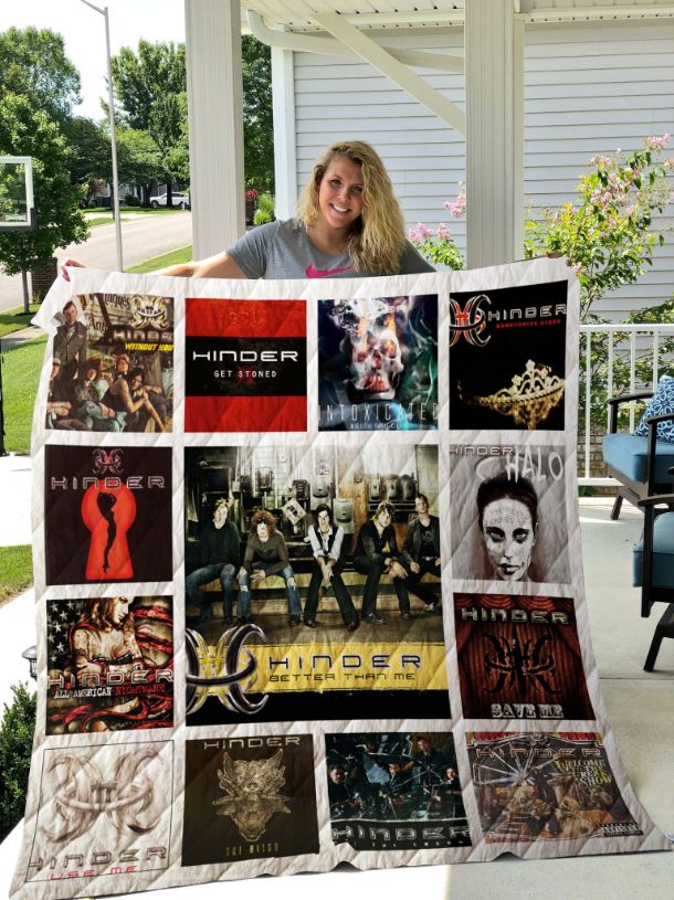 Hinder Rock Band Albums Quilted Bedding Set - For Fans Collection