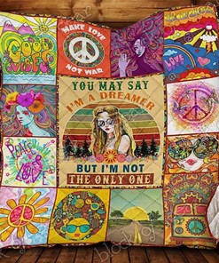 Hippie Girl Quilt Blanket: I'm Not The Only One Who's a Little Hippie