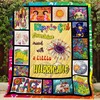 Hippie Girl Quilt Blanket: Sunshine Mixed With A Little Hurricane