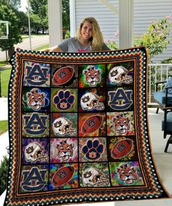 Hippie NCAA Auburn Tigers Loved Quilt Blanket for Fans