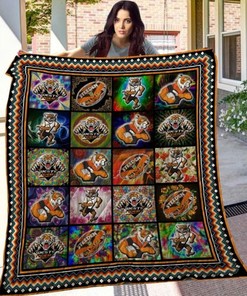 Hippie NCAA Clemson Tigers Great Quilt Bedding Set