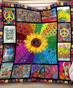 Hippie Pattern Thh991 Quilt Blanket for Fans of All Ages