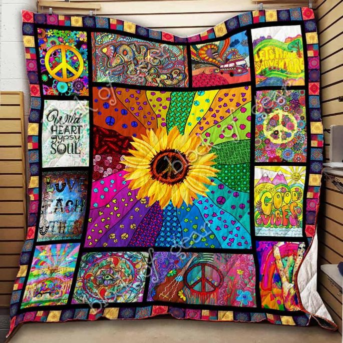 Hippie Pattern Thh991 Quilt Blanket for Fans of All Ages