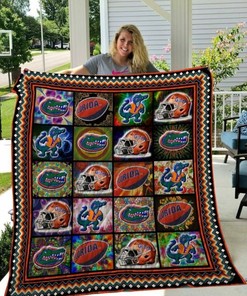 Hippie Style NCAA Florida Gators Collection Quilt Bedding Set