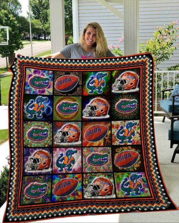 Hippie Style NCAA Florida Gators Collection Quilt Bedding Set