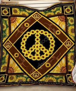 Hippie Sunflower Quilt Blanket To Add Colorful Vibe To Your Room
