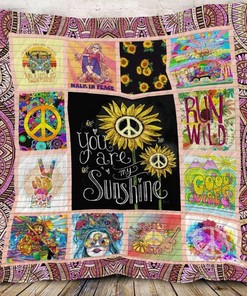 Hippie You Are My Sunshine Quilt Bedding Set for Fans of All Ages