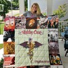 Hits Of Motley Crue: Quilt Bedding Set with Fleece Blanket for Motley Crue Fans