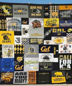 Hockey California Golden Bears Ncaa Quilt Bedding Set
