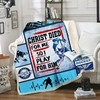 Hockey Christ Died for Me Quilt Bedding Set - Perfect for Hockey Fans