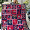 Hockey Florida Panthers Combined: Quilt Bedding Set with Fleece Blanket for Panthers Fans
