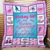 Hockey Girl Quilt V1 DUP - Personalized Gift for Hockey Fans