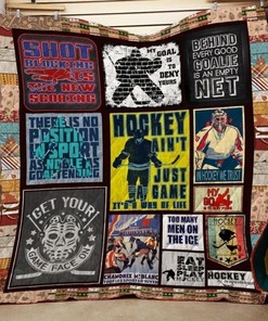 Hockey Life Quilt Blanket for Fans and Players