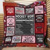 Hockey Mom Blanket for Hockey Lovers on Birthday