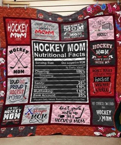 Hockey Mom Blanket for Hockey Lovers on Birthday