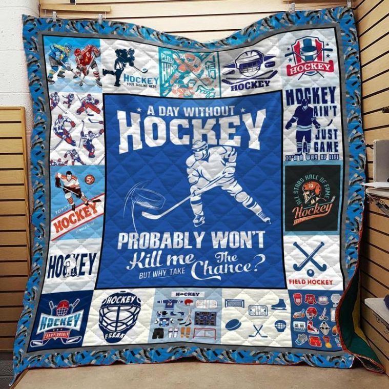 Hockey Quilt - Show Your Love for the Sport with this Quilted Blanket