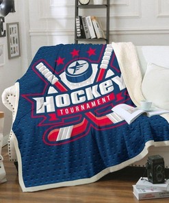 Hockey Tournament Premium Sofa Throw Blanket for Sports Fans