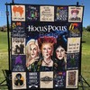 Hocus Pocus Themed Halloween Quilt Blanket for a cozy night in