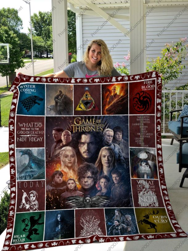 Hold The Door Game Of Thrones Quilt Bedding Set for Fans with Epic Quotes