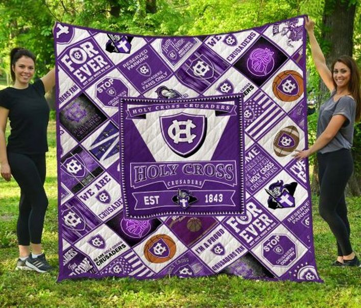 Holy Cross Crusaders Collection Combined NCAA Quilt Blanket - Keep Warm and Celebrate Crusader Pride