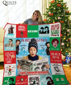 Home Alone 28th Anniversary Quotes Quilt Bedding Set