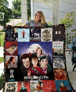 Home Alone Retro Poster Quilt Bedding Set - Ideal For Fans Of The Movie