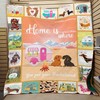 Home Is Where You Put Your Dachshund Quilt Bedding Set for Dog Lovers and Owners