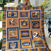 Home Love NCAA Auburn Tigers Green Quilt Bedding Set for Girls