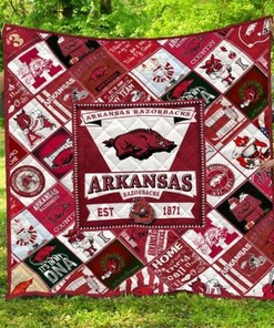 Home NCAA Arkansas Razorbacks Combined Quilt Bedding Set
