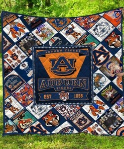 Home Sweet Home NCAA Auburn Tigers Collected Quilt Bedding Set for Fans