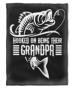 Hooked on Being Grandma Quilt Bedding Set for Grandparents - A Thanksgiving Gift for Granddaughter