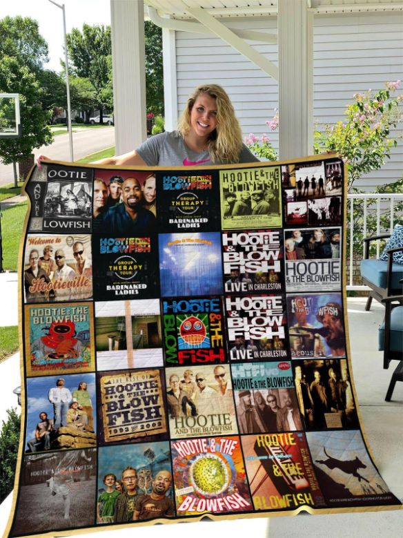 Hootie And The Blowfish: Quilt Bedding Set with Fleece Blanket for Hootie and The Blowfish Fans
