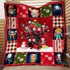 Horror Christmas Tree House Quilt Blanket for Horror Movie Fans
