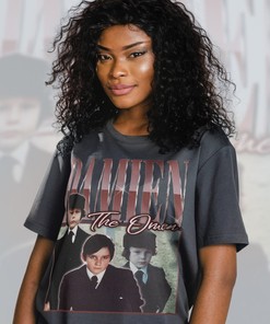 Horror Halloween Vintage Shirt - The Omen Damien Son of Satan T-Shirt for Fans of the 70s Film