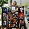 Horror Movies Myers Voorhees Quilt Blanket - Perfect for a Scary Night