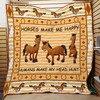 Horse Lovers Headache Cure Quilt Bed Set