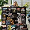 Hot Bands Vintage Quilt Bedding Set - Perfect for Music and Fashion Enthusiasts