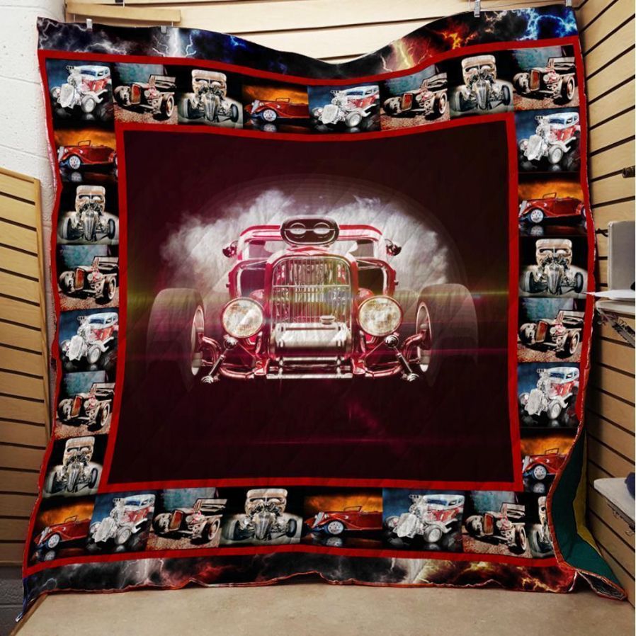 Hot Rod Memories Quilt Bedding Set